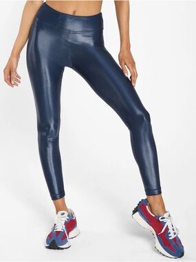 Koral Shimmery Navy High-Rise Leggings